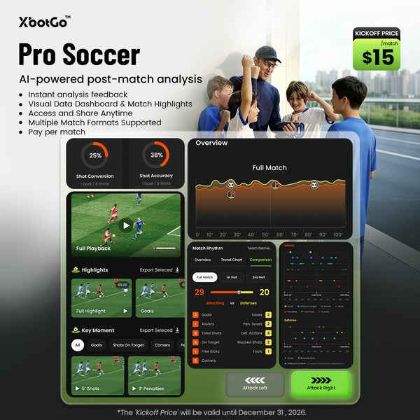 XbotGo APP 5.0.0：Pro Soccer による AI 試合分析、My Games とそのほかの新機能をアップデート